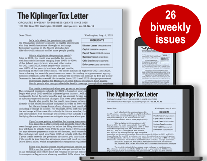 Kiplinger Tax Letter